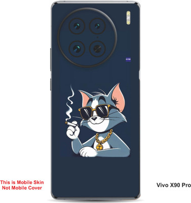 VYBE The Smart Choice Vivo X90 Pro Tom Embossed Mobile Skin(Dark Blue Grey B15)