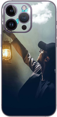 FCS iPhone 14 Pro Max Printed Back skin Mobile Skin(Man With Lamp Skin)
