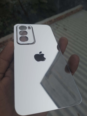 MOKPLZ OPPO RENO 12 PRO 5G SILVER MIRROR BACK PANNEL Mobile Skin(Silver)