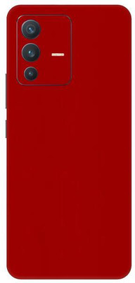 Vcare GadGets Glossy Red vivo V23 5G Mobile Skin(Glossy Red)