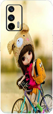 TJ CREATION Realme X7 MAX 5G Mobile Skin(Ultra Super Cutie Pie Girl With High Matte Finish.)