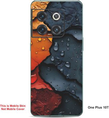 VYBE The Smart Choice One Plus 10T Art Embossed Mobile Skin(Gunmetal A10)
