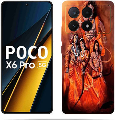 LAMHA POCO X6 PRO 5G Mobile Skin(Ultra Super RED Skin With HiighQuality MatteFinish_thanksS)