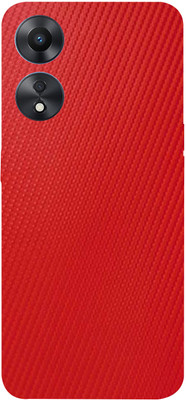 BugguSkin OPPO A78 5G Mobile Skin(Ultra Super Red Carbon Fibe Skin With High Matte Finish.)