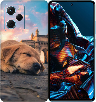 SkinoMania POCO X5 Pro 5G Mobile Skin(Multicolor Baby-Dog)