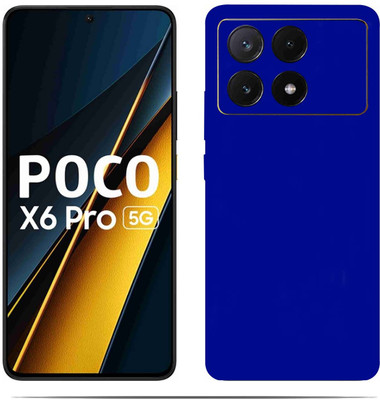 BugguSkin POCO X6 PRO 5G Mobile Skin(Ultra Super Dark Nture Blue Skin With HiighQuality MatteFinish_thanksS)