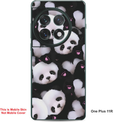 VYBE The Smart Choice One Plus 11R Panda Embossed Mobile Skin(Black & White 33)