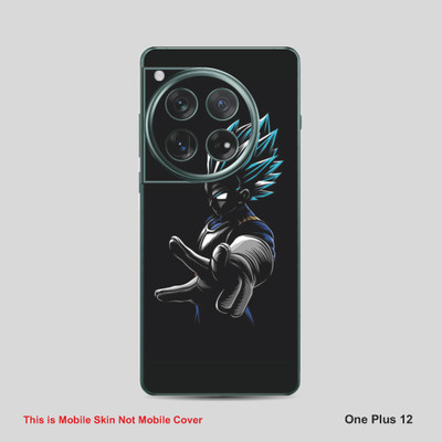 VYBE The Smart Choice One Plus 12 Goku Mobile Skin Mobile Skin(Alabaster Black B6)