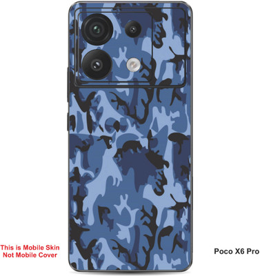 VYBE The Smart Choice Poco X6 Pro Camouflage Embossed Mobile Skin(Judge Grey 1)