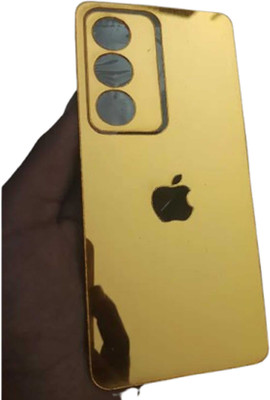 Mokteck OPPO A3 PRO 5G GOLD_Glossy Glass Finish Back Panel Skin with Logo Mobile Skin(Gold)