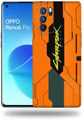 Mclaxa Oppo Reno 6 Pro Mobile Skin(Orange Cyberpunk)