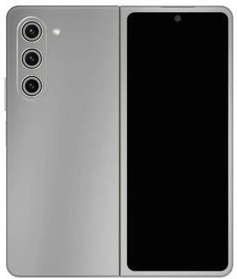 Vcare GadGets Samsung Galaxy Z Fold 5 5G Mobile Skin(Silver)