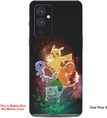 VYBE The Smart Choice One Plus 9 Pokemon Embossed Mobile Skin(Café Noir 19)