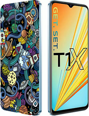 LAMHA Vivo T1X 5G, vivo t1x 5g Mobile Skin(Multicolor)