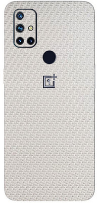BugguSkin OnePlus Nord N10 5G Mobile Skin(Ultra Super White Carbon Fiber Skin With High Matte Finish.)