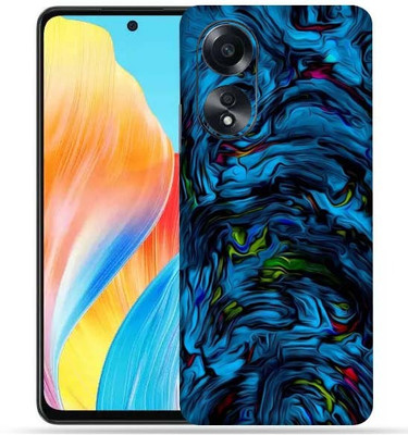 Satisfactory Oppo A58 4g, Blue Lava, OggyBaba Mobile Skin(Multicolor Mobile Skin With camera)