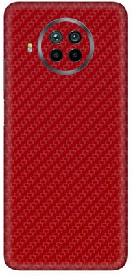 Vcare GadGets Mi 10 T Lite Mobile Skin(Fiber Carbon Red)