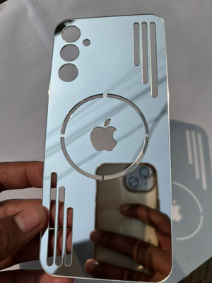 TWUAOP SAMSUNG GALAXY F55 5G ACRYLIC MIRROR BACK PANNEL MERO APPLE Mobile Skin(Silver)