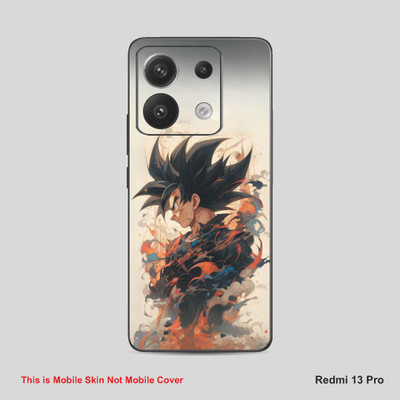 VYBE The Smart Choice Redmi 13 Goku Mobile Skin Mobile Skin(Dairy Cream A18)