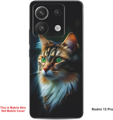 VYBE The Smart Choice Redmi 13 Pro Cat Embossed Mobile Skin(Light Slate Grey 8)