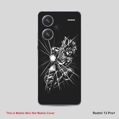 VYBE The Smart Choice Redmi 13 Pro Plus Goku Mobile Skin Mobile Skin(Black & White B28)