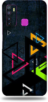 TJ CREATION Infinix Hot 9 Pro Mobile Skin(Ultra Super Color Triangles Skin With High Matte Finish.)