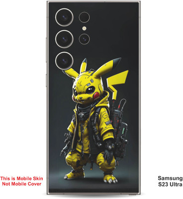 VYBE The Smart Choice Samsung S23 Ultra Pikachu Embossed Mobile Skin(Bird Yellow 13)