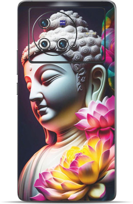 VYBE Vivo X80 The Buddha Mobile Skin Mobile Skin(Light Blue 41)