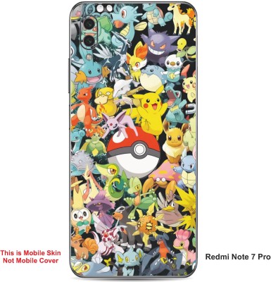 VYBE The Smart Choice Redmi Note 7 Pro Pokemon Embossed Mobile Skin(Sun Yellow Multi A1)