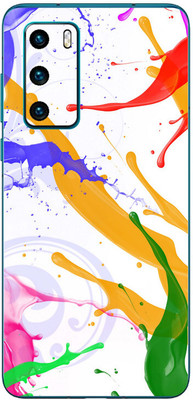 FCS Huawei P40 4G Printed Back skin Mobile Skin(Colour Splash)