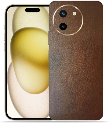Satisfactory Vivo T3x 5G, Brown Leather, OggyBaba Mobile Skin(Multicolor)