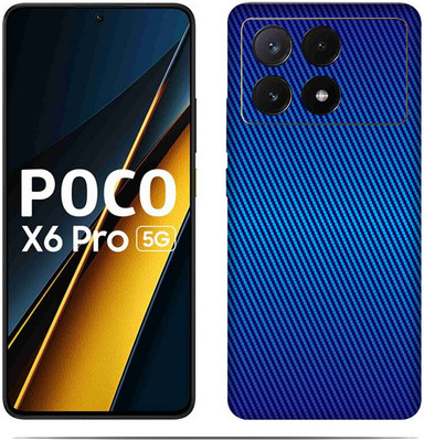 LAMHA Poco X6 Pro 5G Mobile Skin(Ultra Super Blue Skin With HiighQuality Matte Finish.)