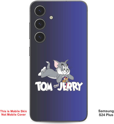 VYBE The Smart Choice Samsung S24 Plus Tom & Jerry Embossed Mobile Skin(Mulled Wine 1)