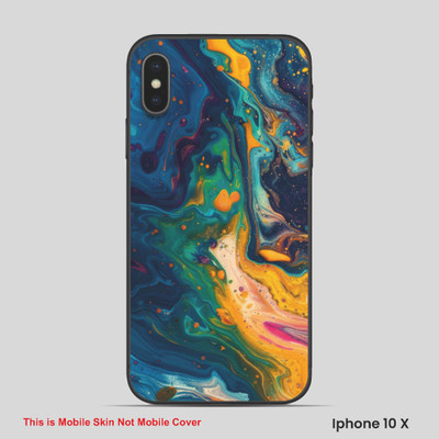 VYBE The Smart Choice iPhone 10X ART Mobile Skin(Multi color SKI D33)