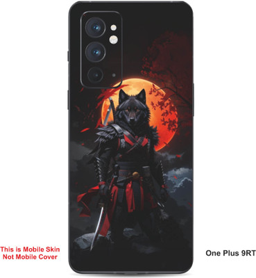 VYBE The Smart Choice One Plus 9RT Wolf Embossed Mobile Skin(Red & Orange 28)