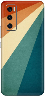SKINADDA Vivo V20 SE Premium Vinyl Mobile Skin(Multicolor)