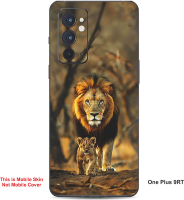 VYBE The Smart Choice One Plus 9RT Lion Embossed Mobile Skin(Clay Brown 28)