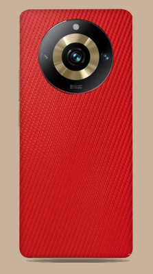 SkinoMania Realme 11 Pro Plus 5G Mobile Skin(-red-carbon-fiber Mobile Skin)