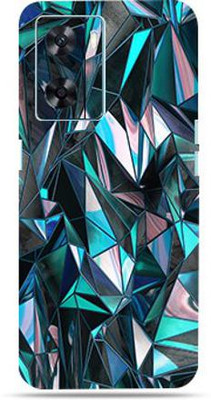 Mclaxa Oppo A77s 4g Mobile Skin Guard, Polygon Blue, oppo a77s 4g Mobile Skin(Polygon Blue Mlticolour)