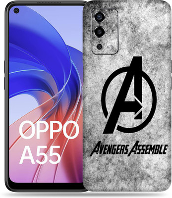 SkinoMania Oppo-A55 Mobile Skin(Multicolour Avenger Assemble)