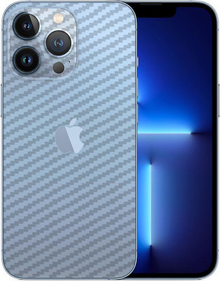 candeal mart Apple iphone 13 pro carbon fiber 3D back skin / Mobile Skin / Protective film Mobile Skin(Transparent)