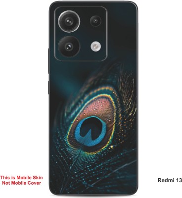 VYBE The Smart Choice Redmi 13 Peacock Embossed Mobile Skin(Nile Blue 10)