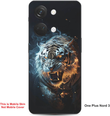 VYBE The Smart Choice One Plus Nord 3 Tiger Embossed Mobile Skin(Congo Brow 36)