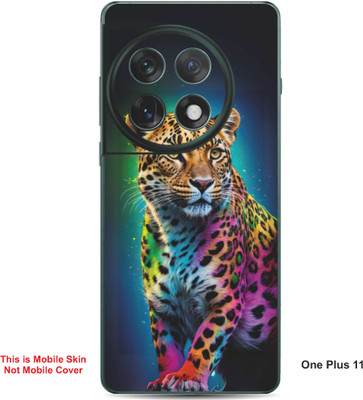 VYBE The Smart Choice One Plus 11 Leopard Embossed Mobile Skin(Dirty Blue 32)