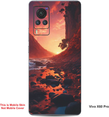 VYBE The Smart Choice Vivo X60 Pro Naturel Mobile Skin(Pale Salmon 11)