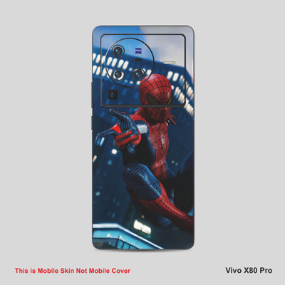 VYBE The Smart Choice Vivo X80 Pro Spiderman Mobile Skin Mobile Skin(French Grey A10)