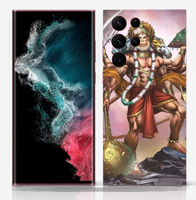 SkinoMania Samsung Galaxy S22 Ultra Mobile Skin(-Bhagwan Hanuman Multicolor Mobile skin)
