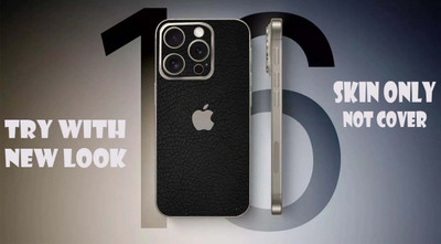 TJ CREATION Apple iPhone 16 Pro Mobile Skin(Black)