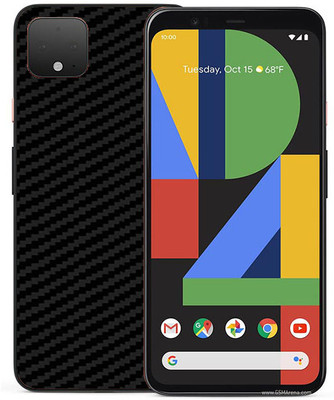 candeal mart Google Pixel 4 XL carbon fiber 3D back skin / sticker wrap / Protective film Mobile Skin(Black)