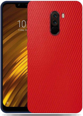 BugguSkin Poco F1 4G, Red Carbon Fiber, poco f1 4g Mobile Skin(Ultra Super Red Carbon Fiber Skin With High Matte Finish.)